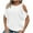White-06, variant on Mittory Women's Plus Size Tops Eyelet Embroidery Cold Shoulder Short Sleeve Scoop Neck Tee T Shirts