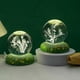 thumbnail image 3 of Lámpara de noche de cristal con forma de rosas, bola de cristal con flores 3D, ideal como regalo de Navidad para madre, pareja, niños, niñas y adolescentes (tulipán), 3 of 5