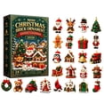 thumbnail image 2 of 24 Day Christmas Brick Ornament Advent Calendar, 24pcs Mini Christmas Ornaments with Hanging Loops, DIY Building Blocks Set for Christmas Tree, Holiday Decorations, 2 of 9