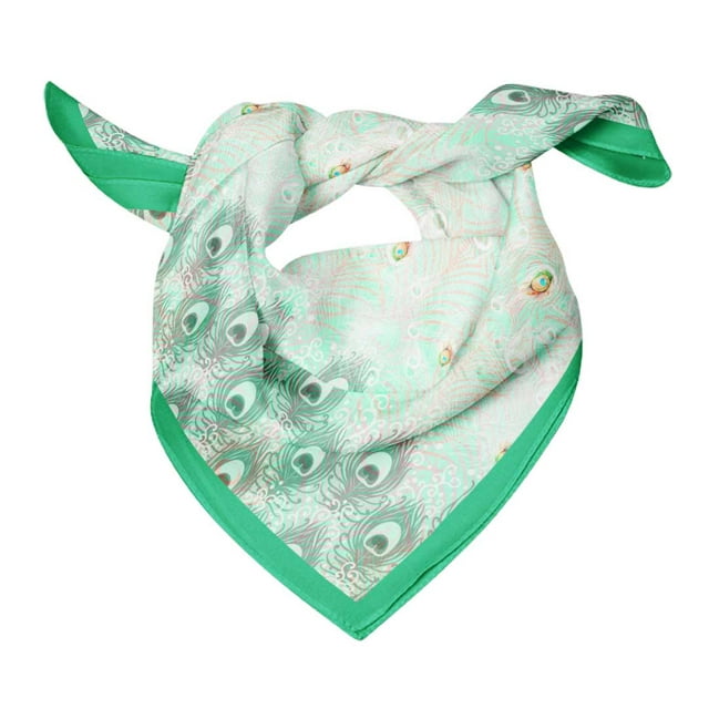 Bimba Cotton Voile Rectangular Printed Scarf Women Wrap Bandanas-40 x 40 Inches