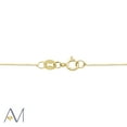 thumbnail image 4 of 14k Yellow Gold 0.45mm Box Chain Necklace, 16” to 24”, with Spring Clasp, for Women's, Unisex, 4 of 5