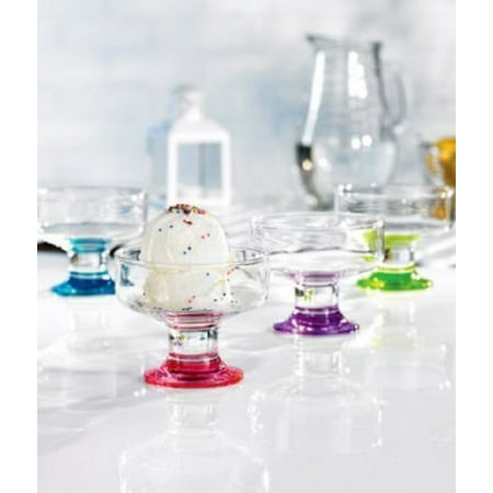 - Style Setter Spectrum Assorted Dessert Bowl/Cup, Set of 4