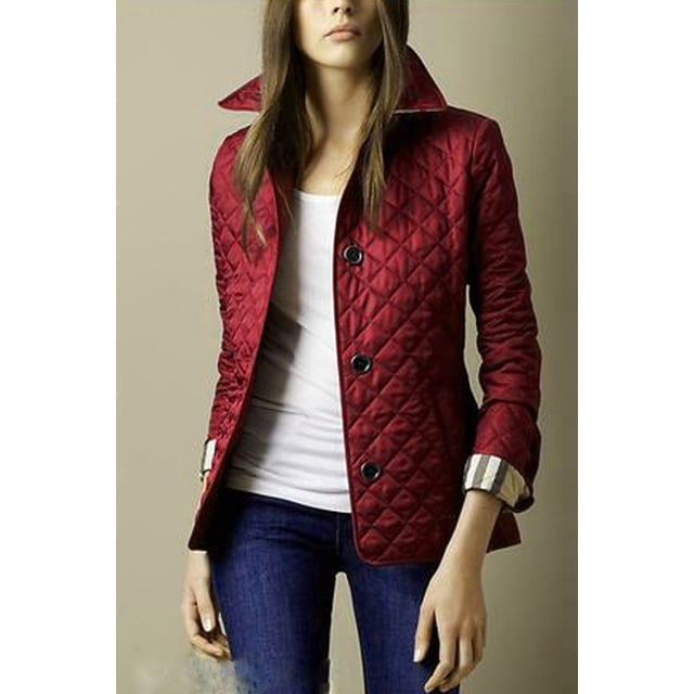 Deseo abrigo multicolor popular moda temperamento solapa de un solo pecho ajustado cálido hilado de algodón