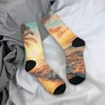 thumbnail image 5 of Vsdgher Tropical Sunset Beach Scene Crew Socks for Men & Women, Breathable Casual Athletic Ankle Socks, 5 of 6
