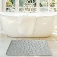 thumbnail image 4 of Bathroom Rugs Memory Foam 20*32 Inches,Cobblestone Bath Carpet Absorbent,Easier to Dry for Bathroom Floor Rugs Light Gray, 4 of 10