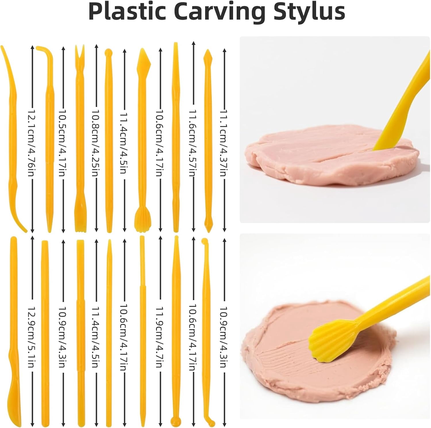 Clay Sculpting Tools Kit, 35 PCS Air Dry Clay Tool, Polymer Clay Tools, Portable Clay Pottery Supplies for Adults, Pottery Craft, Dotting, Carving, Molding, Modeling, Drawing, Shaping
