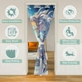 thumbnail image 2 of Snow Moutain Door Curtain,White Dragon Doorway Curtain for Closet Door,Abstract Art Door Drape for Room Privacy,1 Panel 42"W X 84"L, 2 of 5