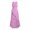 Pink, variant on HBBIKVI Boho High-Low Maxi Dress for Women Summer Sleeveless Fit and Flare Dress with Ruffled V-Neck,Flowy Hem,and Bohemian Style for Summer Vacation Wear