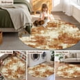 thumbnail image 5 of Round Rug 7Ft Washable Non-Slip, Brown Ombre Circle Area Rugs for Living Room Bedroom, Gradient Abstract Art Vintage Indoor Floor Mats Carpet Runner for Home Decor Aesthetic, 5 of 8