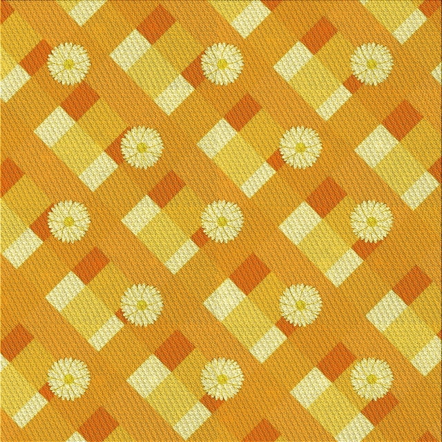 Ahgly Company Tapis de Zone Carré Transitionnel Néon Orange Lavable en Machine, 7 Pieds Carré