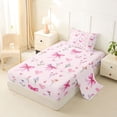 thumbnail image 2 of Erosebridal Princess Bow Girls Twin Sheet Sets, Spring Flower Bedding, 3pcs, 2 of 5