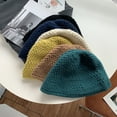 thumbnail image 4 of CoCopeaunts Winter Knitted Bucket Hats For Women Winter Thickened Warm Ear Protector Bob Woolen Hat Lady Panama Outdoor Hiking Fisherman Hat, 4 of 6