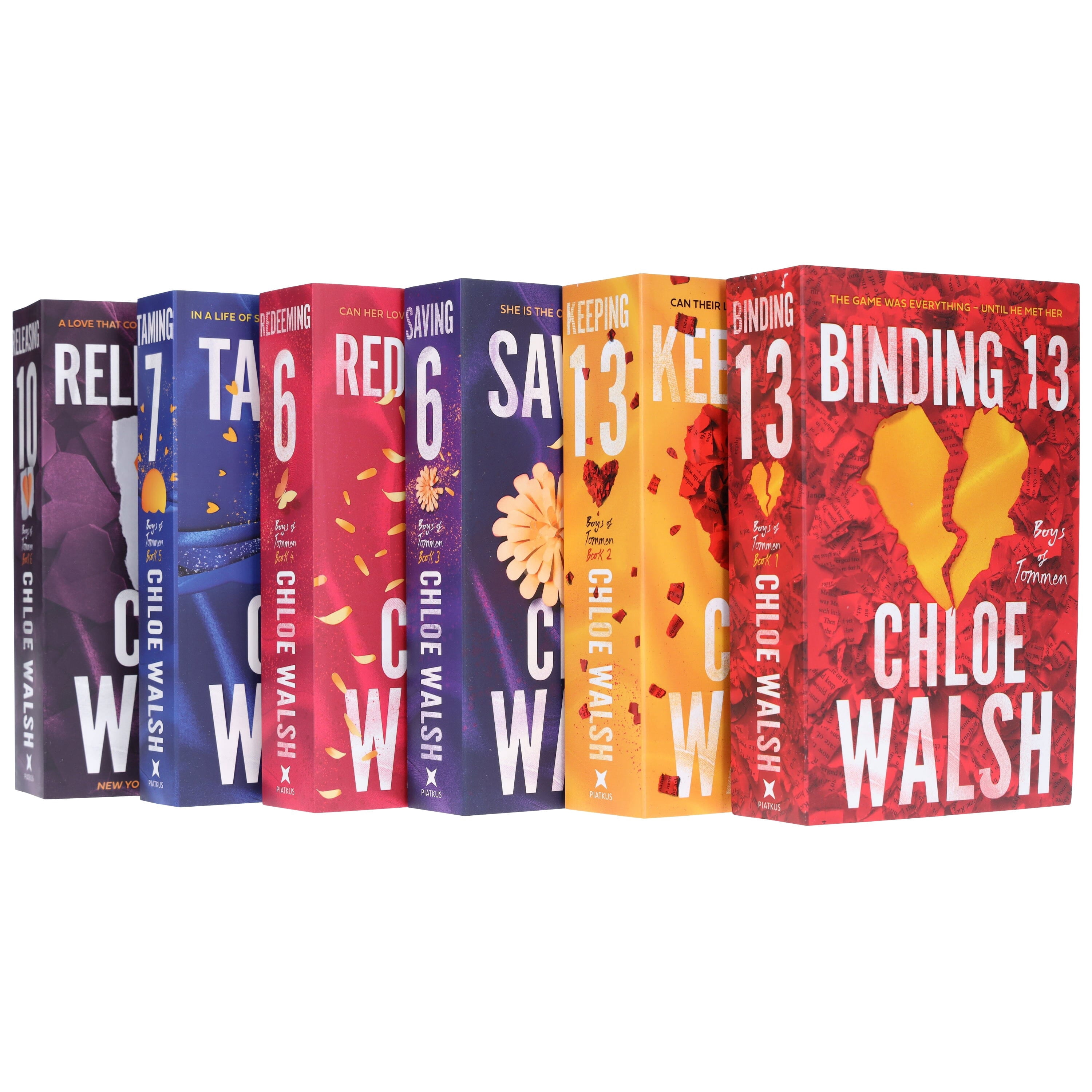 Boys of Tommen Complete Series by Chloe Walsh – 6 Book Paperback Collection Set | Romance Fiction Bundle