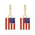 thumbnail image 2 of QIQUWOHUL American Independence Day Earrings Pendant Flag Red Blue White Lightweight Fashion Desserts Flag Shape, 2 of 4