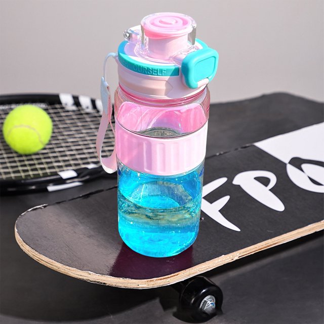 LJNYFDC Bouteille de Sport Étanche Bouteille d'Eau de Qualité Alimentaire Résistante à la Chaleur Large Ouverture Réutilisable Contenant de Boisson Essentiel pour Entraînement Physique et Activités Extérieures