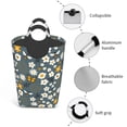 thumbnail image 4 of Bingfone Flowers and Bee Laundry Hamper,Large Canvas Fabric Lightweight Storage Basket Toy Organizer Dirty Clothes Collapsible, 4 of 6