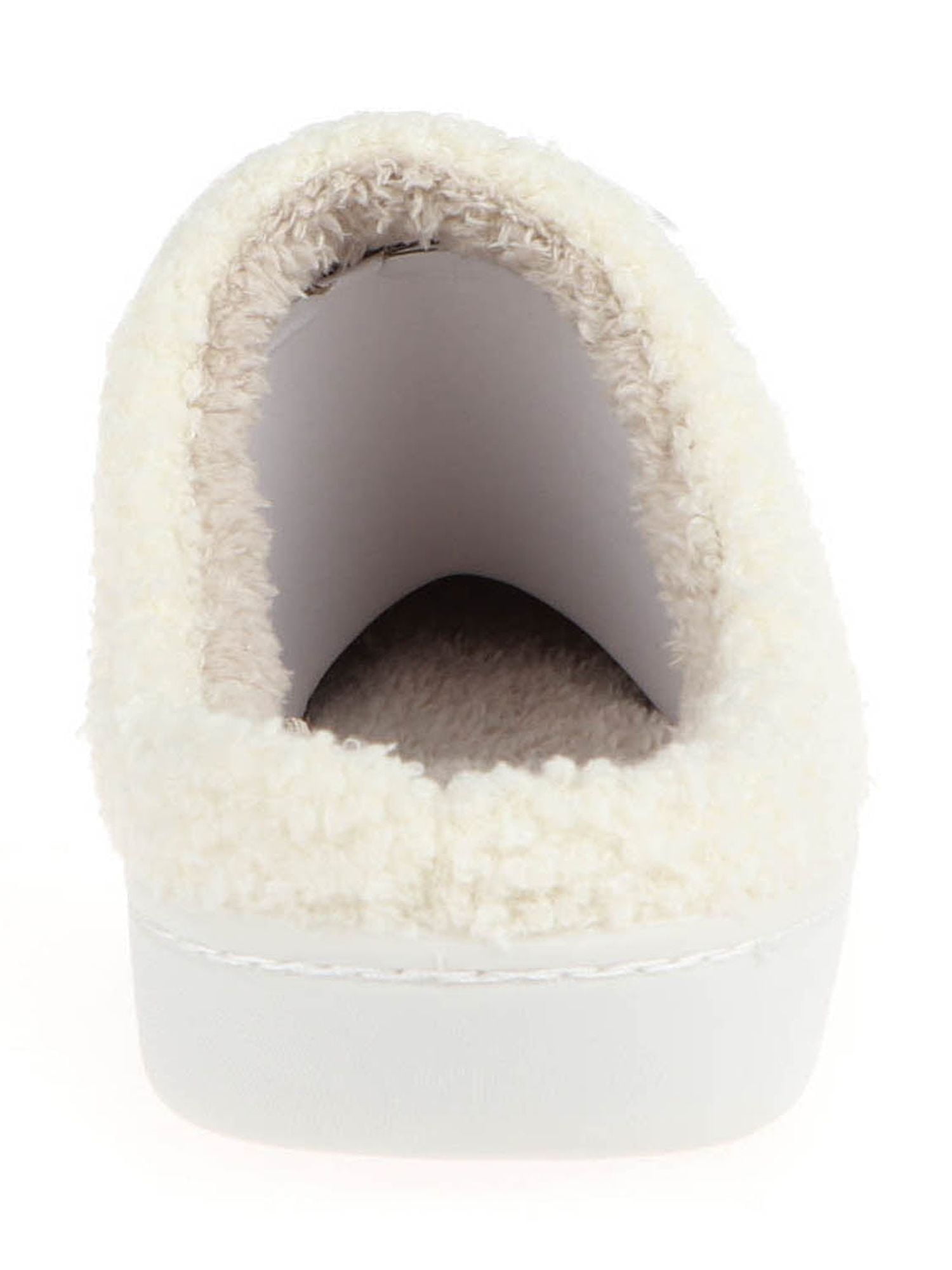 S+R Women's Smiley Graphic Cozy Slide Slipper