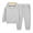 Gray, variant on Godderr Kids Toddler Sweatsuit Outfit for Boys Girls 2PCS Solid Jogging Suits with Hoodie Tracksuit Outfit Top and Pants for 1-12 Years Old