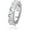 White Gold, variant on 14K Gold Triangle Cut Mossanite Ring, Patchwork Hip-Hop Style Ring, A Geometric Beauty for the Trendy,Father's Day Gifts for Dad