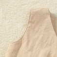 thumbnail image 4 of Loopsun Toddler Girls Summer Dresses, Girls' Summer Sleeveless Dress With Bow Elegant Princess Dress For Children And Babies Khaki 4-5 Years, 4 of 5