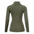 thumbnail image 3 of FashionMille Women's Ribbed Slim Fit Lightweight Long Sleeve Turtleneck Sweater, 3 of 4