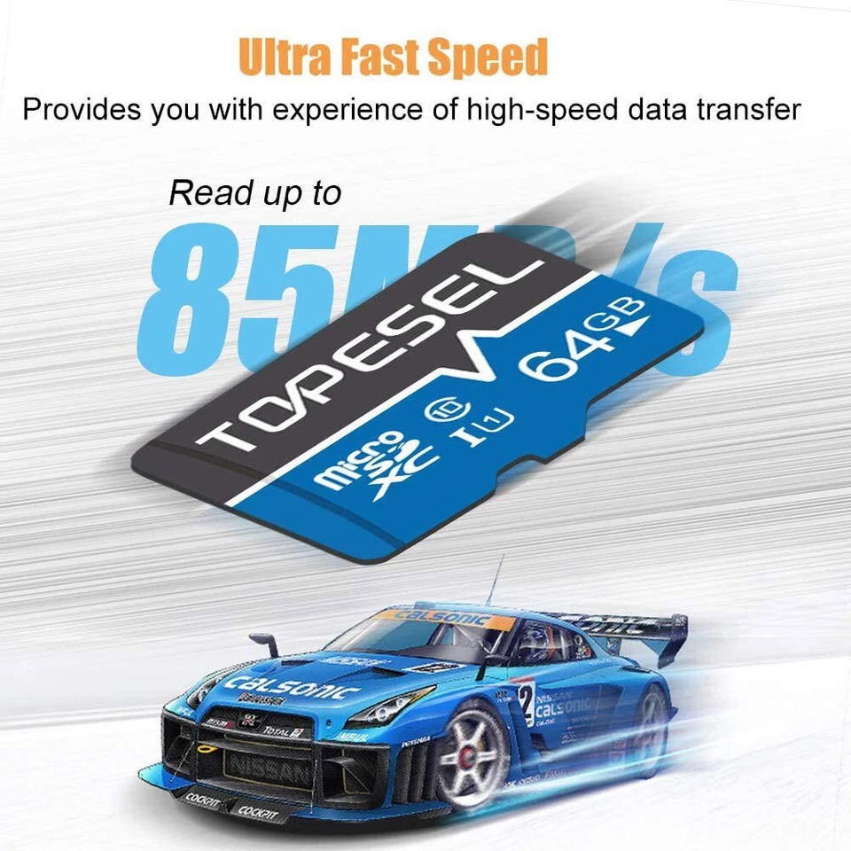 CRESTIN- 64Gb Micro Sd Card C10 Micro Sdhc Uhs-I Memory Card U1 Tf Card For Phone Cameras