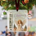 thumbnail image 6 of Acrylic Christmas Money Holder Ornament, Cash Gift Card Holder with Velvet Ribbon for Tree, Mantel, and Holiday Display, 6 of 6