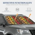 thumbnail image 4 of Bingfone Spices And Herbs Print 2-Piece Sun Shade Front Windshield - Foldable Car Front Window Sunshades For Most Sedans Suv Truck - Large, 4 of 7