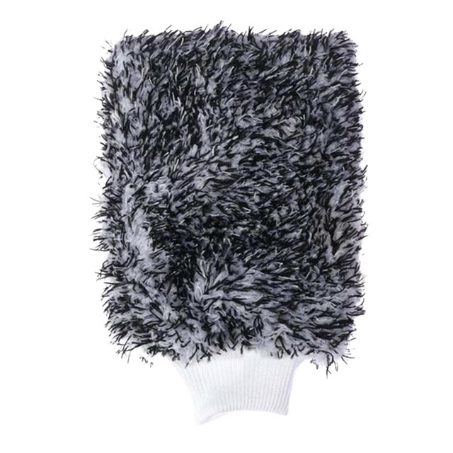 Guante de lavado de autos Lavado efectivo Suave absorbente sin rasguños Sostiene toneladas de guante de lavado de agua jabonosa para camiones Barcos , GRIS Sunnimix Guante de lavado de autos