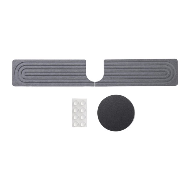 Alfombrilla para grifo de cocina, protección contra salpicaduras, alfombrilla absorbente de agua, accesorio Gris 60x10cm