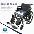 thumbnail image 5 of Dynarex Alternating Pressure Air Cushion - Inflatable Wheelchair Cushions for Pressure Relief, Blood Flow - Waterproof Pouch, Case, Adjustable Straps - 18" x 18" x 4”, 5 of 7