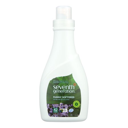 Seventh Generation Natural Liquid Fabric Softener - Blue Eucalyptus and Lavender - Case of 6 - 32 Fl oz.