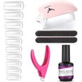 thumbnail image 1 of Acrylic Nail and Glue Gel kit - 3 In 1 Nail Glue and Ba e Gel Slip Solution, 500PCS Coffin Fal e Nail , Nail Cutter and LED Nail Lamp, All-In-One Gel Nail Exten ion Kit, 1 of 8