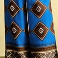 thumbnail image 4 of XUNKUSGA Pants for Women Fashion Boho Print Beach Women's Pants Casual High Waisted Flowy Wide Leg Pants Woman High Waisted Hippie Palazzo Pants S-3XL Blue, 4 of 5