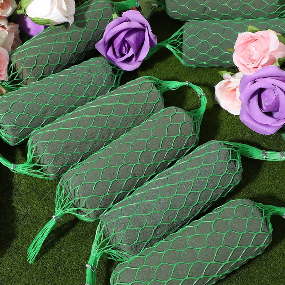 FUEENIRVA Green Floral Foam Blocks for Wedding Arch and Table Arrangements, Unique Shape Design for Flower Crafting