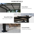 thumbnail image 5 of Spaco 10' x 10' Patio Pergola with Weather-Resistant Steel Frame, Backyard Sun Shade Canopy Cover Shelte, Grill Shade for Outdoor as Garden, Patio, White, 5 of 16