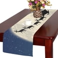 thumbnail image 3 of MKHERT Santa's Sleigh Full Moon Table Runner for Wedding Party Banquet Decoration 14x72 inch, 3 of 3