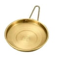 thumbnail image 1 of Bandeja de Servir Cola Contenedor de Comida Oro 19cm, 1 of 8