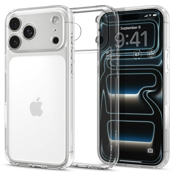 Funda Spigen Ultra Hybrid para iPhone 17 Pro Transparente