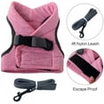 thumbnail image 3 of Cat Harness - Ultralight Cat Harness and Leash Set Leak Proof Adjustable Kitten Harness for Puppy Rabbit Ferret （Pink ， L）, 3 of 5