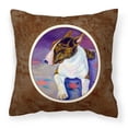 thumbnail image 1 of Carolines Treasures 7287PW1414 Bull Terrier Fabric Decorative Pillow, 1 of 4