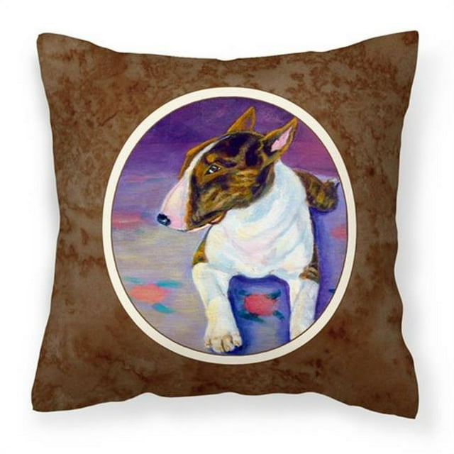 Carolines Treasures 7287PW1414 Bull Terrier Fabric Decorative Pillow