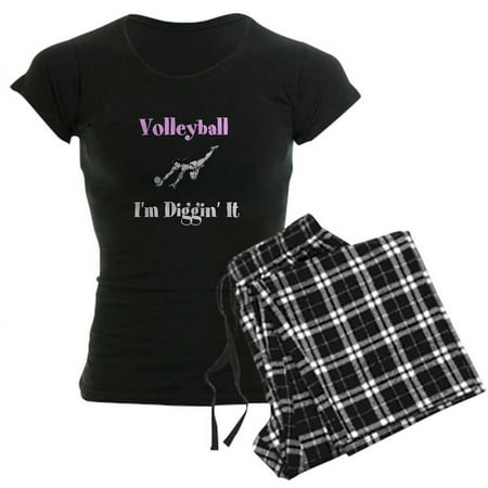 

CafePress - Volleyball I m Diggin It - Women s Dark Pajamas