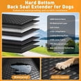 thumbnail image 3 of Funda de asiento de coche para perros, extensor de asiento trasero, resistente al agua, 400 libras, 3 of 8