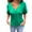 Green-01, variant on Mittory Women's Oversized Sweaters Batwing Short Sleeve Loose V Neck Button Henley Tops Pullover Knit Jumper