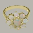 thumbnail image 5 of LBG British Made 18k Yellow Gold Natural Opal Womens Statement Ring - 33 size options - Size 9, 5 of 6