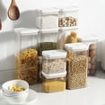 thumbnail image 4 of 500/800/1300/1800ML Food Storage Container Plastic Kitchen Refrigerator Noodle Box Multigrain Storage Tank Transparent Sealed Cans, 4 of 6