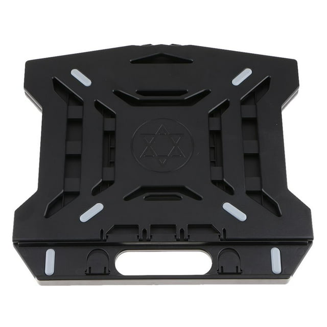 Tachiuwa Adjustable Laptop Stand Foldable Ergonomic Desktop Holder Mount for PC black