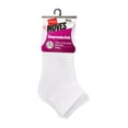 thumbnail image 4 of Hanes Women's Performance Ankle Socks, Cushioned, 6-Pairs White 5-9, 4 of 5
