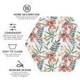 thumbnail image 3 of Kdxio Lilies Flowers Funny Coasters,4 Pcs Leather Coasters,Housewarming Gifts,Protect Furniture from Water Marks Scratch and Damage, 3 of 8